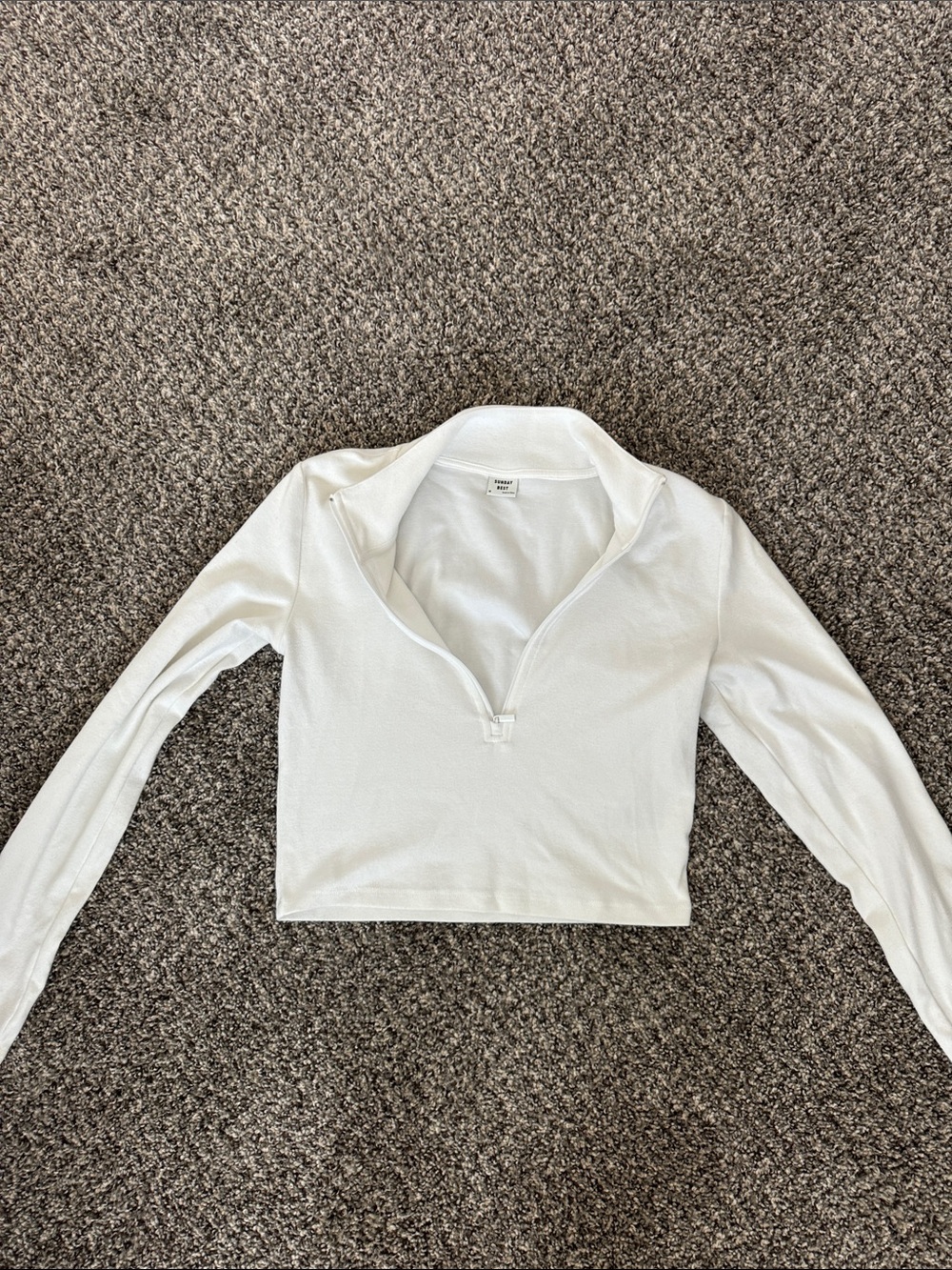 Aritzia Sundays Best Cropped 1/4 Zip
